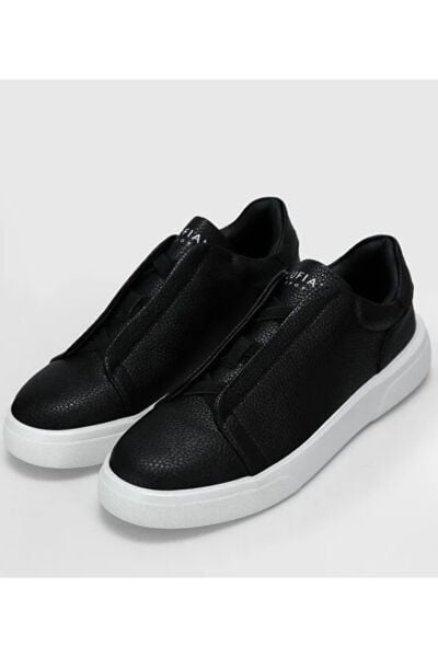 Lufian Dante Siyah Sneaker Erkek Deri Ayakkabı