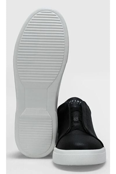 Lufian Dante Siyah Sneaker Erkek Deri Ayakkabı