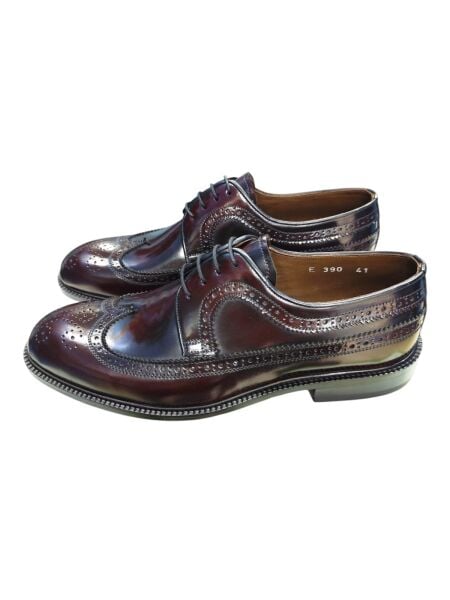 Bordo Hakiki Deri Kösele Oxford Erkek Ayakkabı
