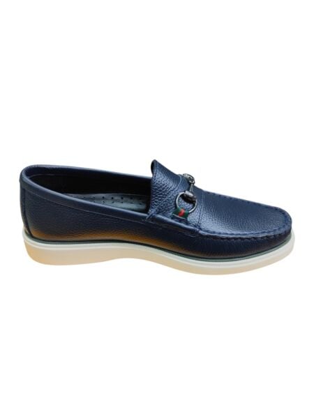 King Shoes Lacivert Yazlık Erkek Ayakkabı