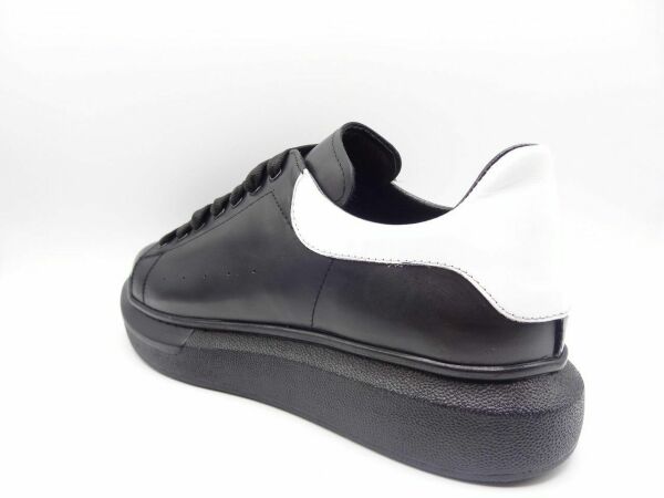 Siyah Beyaz Spor Erkek Ayakkabı EKS425