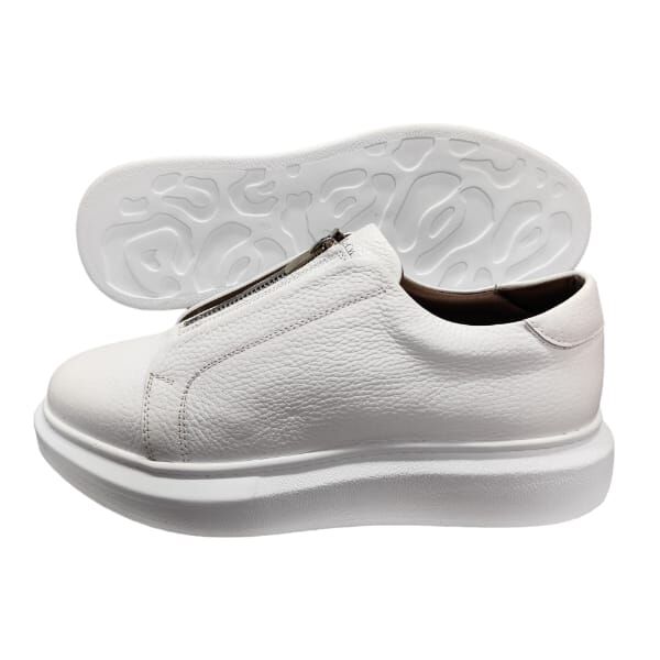 King Shoes Günlük Deri Beyaz Erkek Ayakkabı