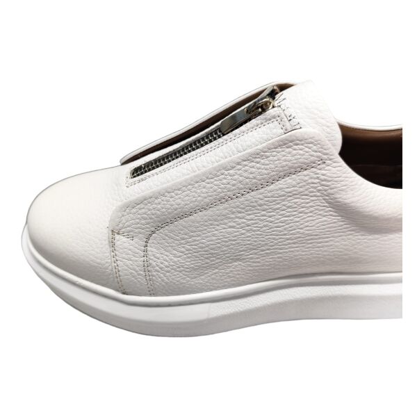 King Shoes Günlük Deri Beyaz Erkek Ayakkabı