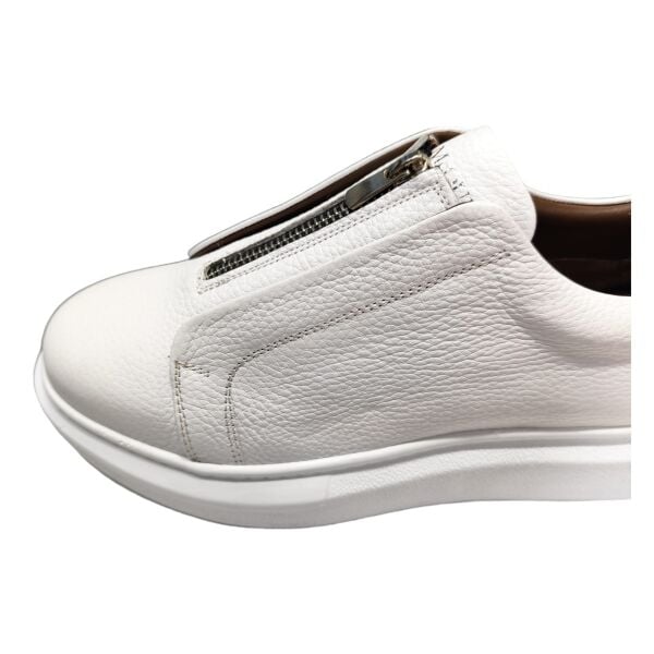 King Shoes Günlük Deri Beyaz Erkek Ayakkabı
