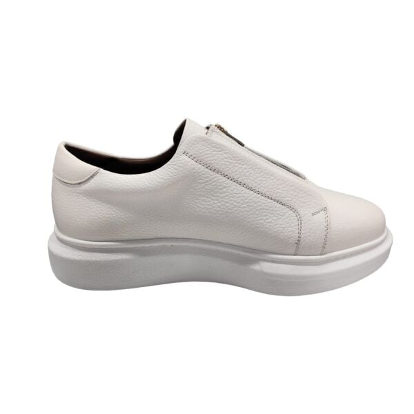 King Shoes Günlük Deri Beyaz Erkek Ayakkabı