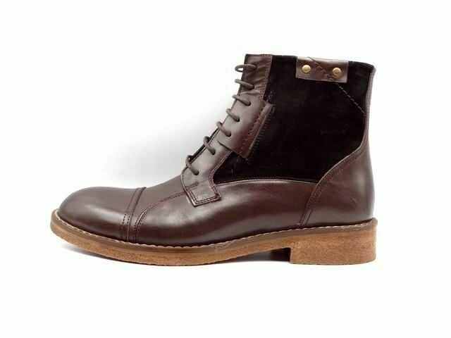 King Shoes Kahverengi Hakiki Deri Erkek Şık Postal