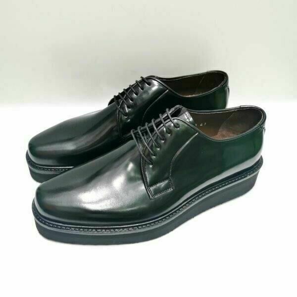 Güvener Siyah Parlak Deri Yüksek Taban Erkek Ayakkabısı