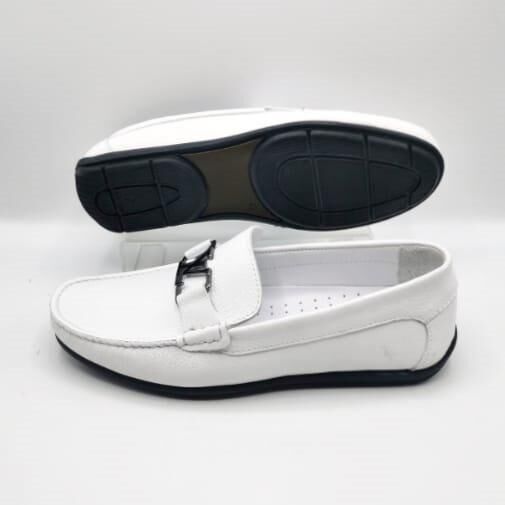 King Shoes AU247 Beyaz Yazlık Erkek Ayakkabı