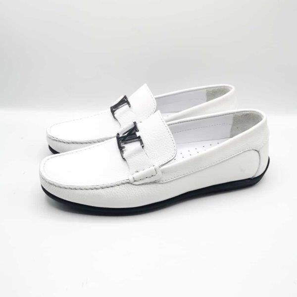 King Shoes AU247 Beyaz Yazlık Erkek Ayakkabı