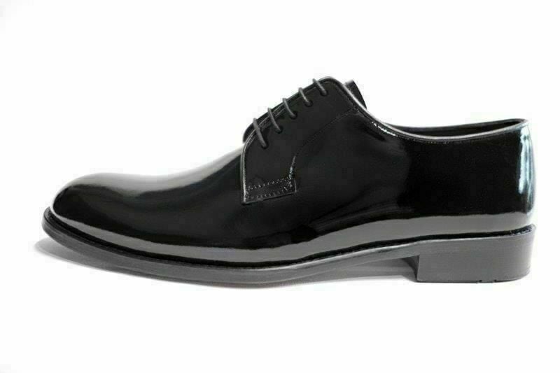 Güvener Küçük Numara, Büyük Numara Siyah Rugan Erkek Ayakkabı OZ488