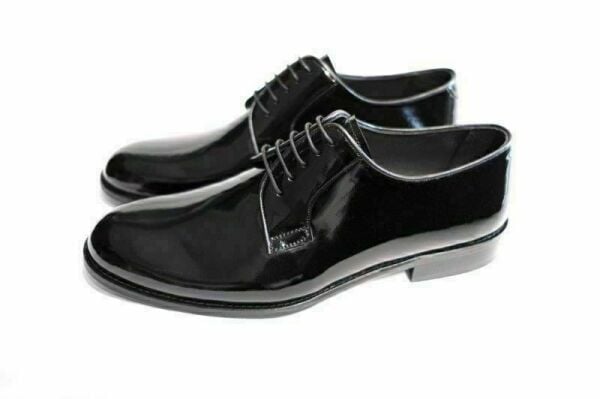 Güvener Küçük Numara, Büyük Numara Siyah Rugan Erkek Ayakkabı OZ488