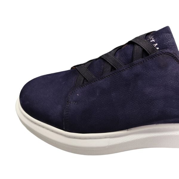 King Shoes Bağsız Spor Erkek Ayakkabı 426 Lacivert Nubuk
