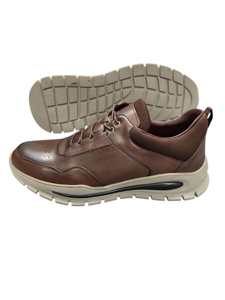Güvener Kahverengi Deri Spor Erkek Ayakkabı
