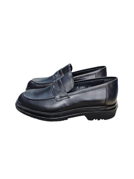 Güvener Kalın Taban Bağsız Erkek Ayakkabı Siyah