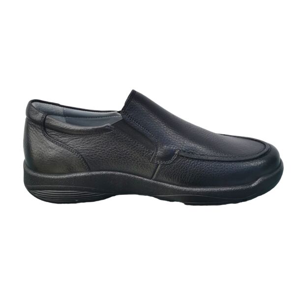 King Shoes Siyah Bağsız Erkek Ayakkabı