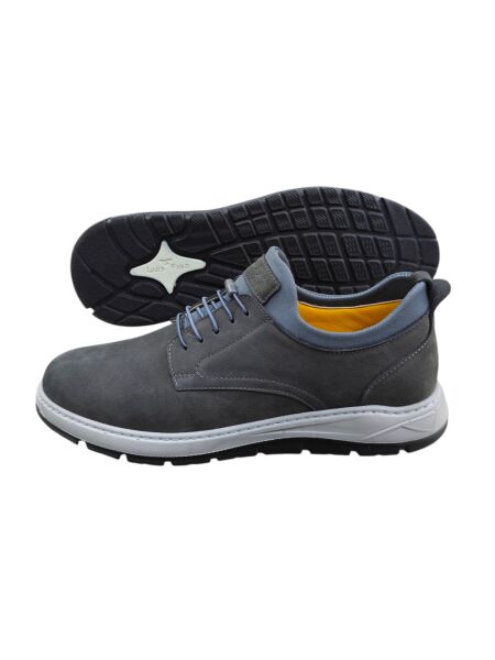 Luis Figo 4488 Gri Nubuk Erkek Ayakkabı