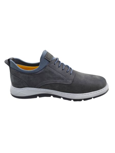 Luis Figo 4488 Gri Nubuk Erkek Ayakkabı