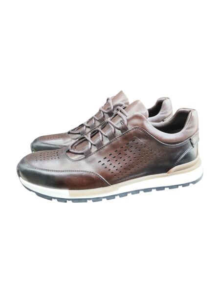 King Shoes Deri Spor Erkek Ayakkabı Kahverengi