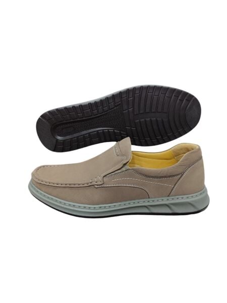 Luis Figo 4481 Bej Nubuk Yazlık Erkek Ayakkabı