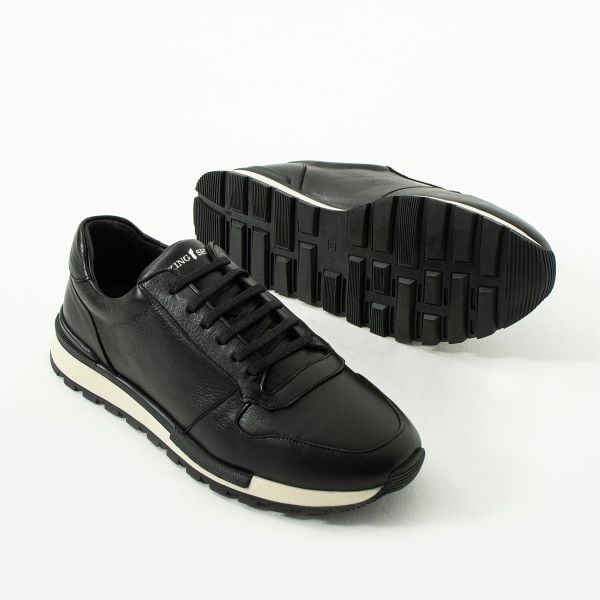 King Shoes Siyah Günlük Erkek Ayakkabı