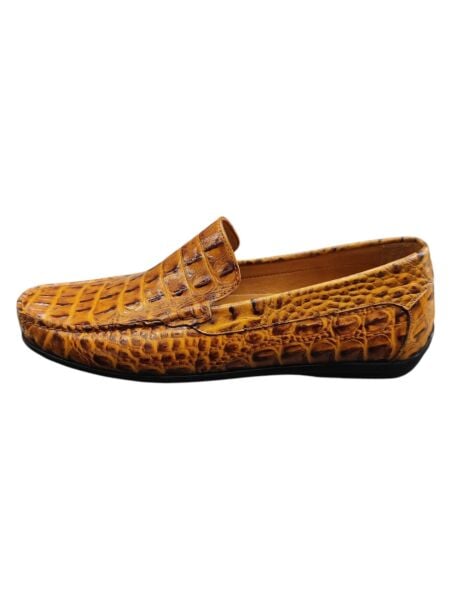 King Shoes Croco Baskı Yazlık Erkek Ayakkabı