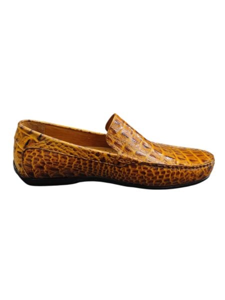 King Shoes Croco Baskı Yazlık Erkek Ayakkabı