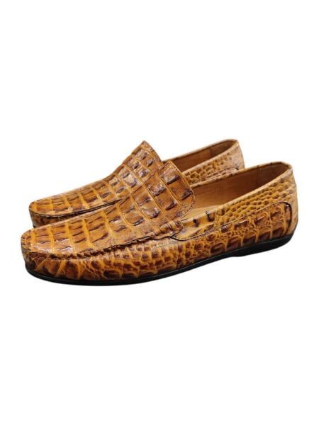 King Shoes Croco Baskı Yazlık Erkek Ayakkabı