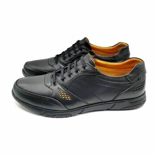 Luis Figo 4443 Siyah Büyük Numara Bağcıklı Erkek Ayakkabı