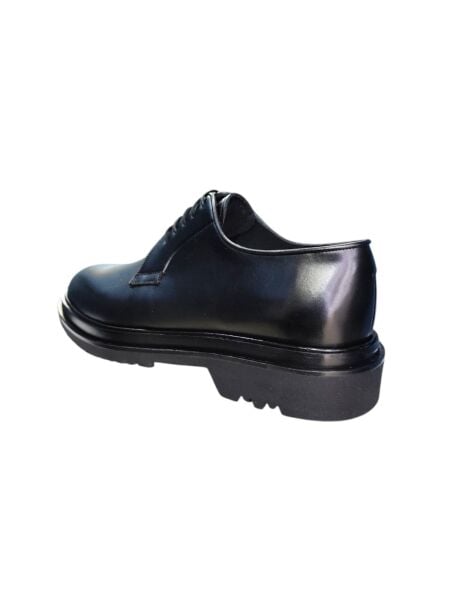 Güvener Yüksek Taban Bağlı Erkek Ayakkabı Siyah