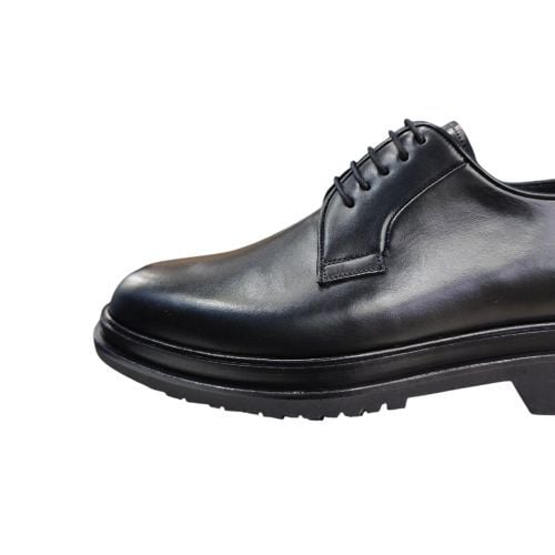 Güvener Yüksek Taban Bağlı Erkek Ayakkabı Siyah