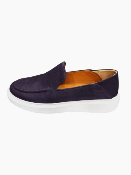 Tripy Büyük Numara Casual Erkek Ayakkabı Lacivert Nubuk