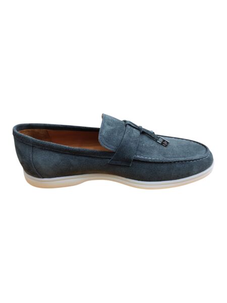 King Shoes Gri Süet Yazlık Erkek Ayakkabı