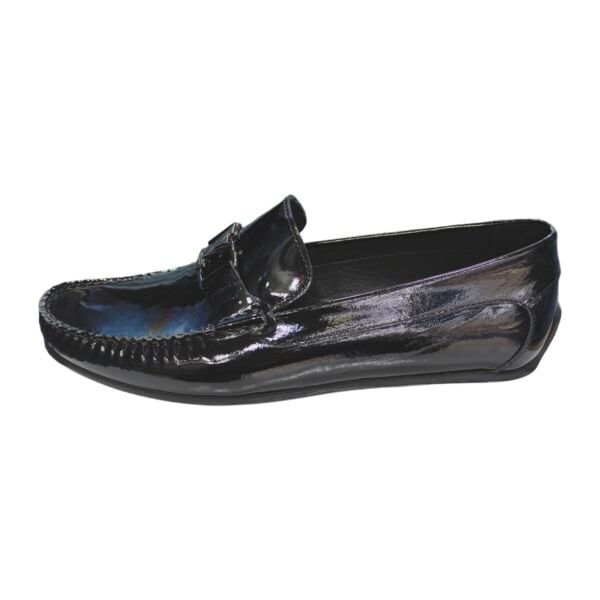 Güvener Büyük Numara Siyah Rugan Ayakkabı