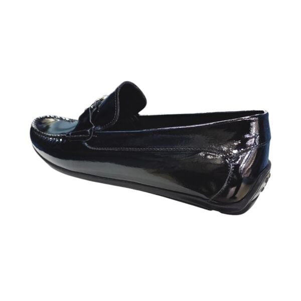 Güvener Büyük Numara Siyah Rugan Ayakkabı