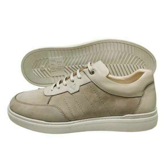 Büyük Numara Casual Erkek Ayakkabı AU142 Bej