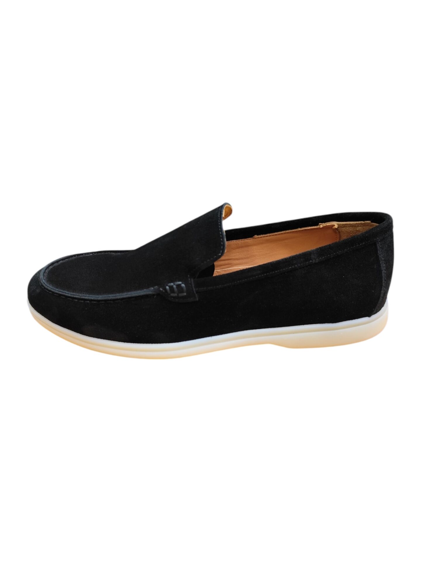 King Shoes Siyah Süet Lofer Ayakkabı
