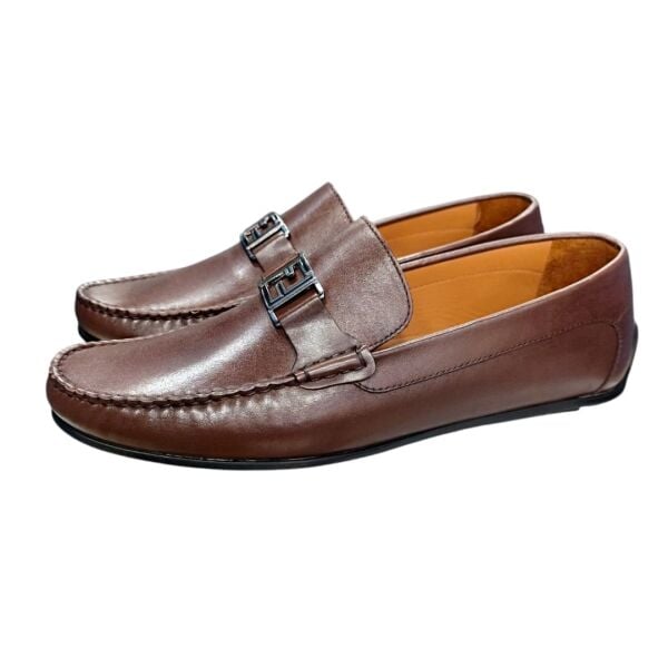 Güvener Büyük Numara Kahve Düz Deri Ayakkabı