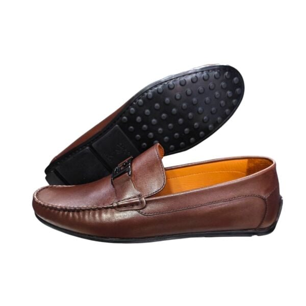 Güvener Büyük Numara Kahve Düz Deri Ayakkabı