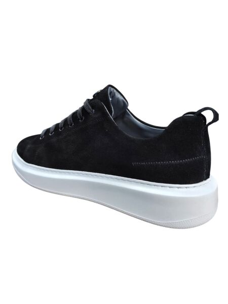 Tripy Büyük Numara Günlük Spor Ayakkabı Siyah Süet