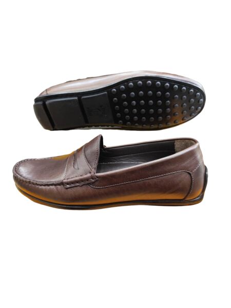 King Shoes Kahverengi Lofer Ayakkabı