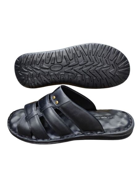 Tardelli Büyük Numara Erkek Terlik Siyah