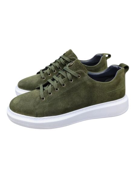 Tripy Haki Süet Büyük Numara  Erkek Ayakkabı