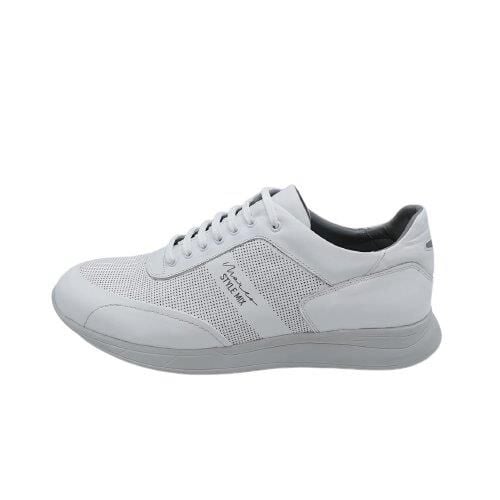 King Shoes 4459 Beyaz Büyük Numara Spor Erkek Ayakkabı