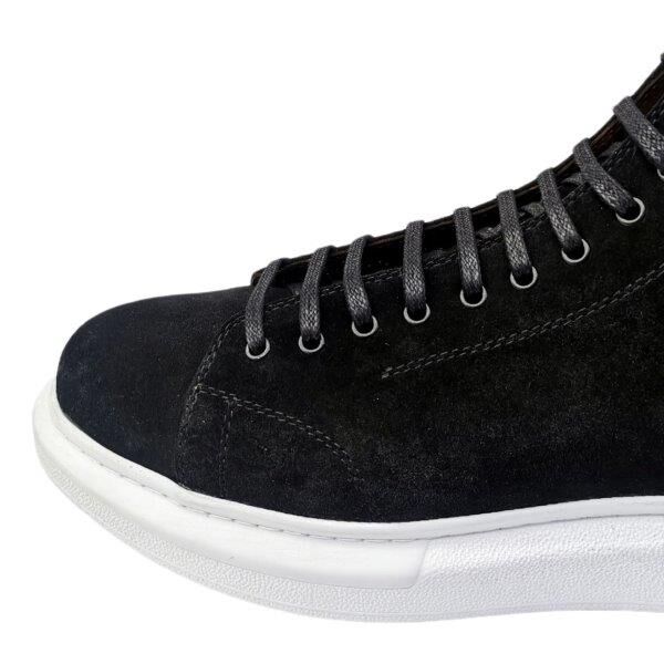 Büyük Numara Siyah Süet Erkek Bot