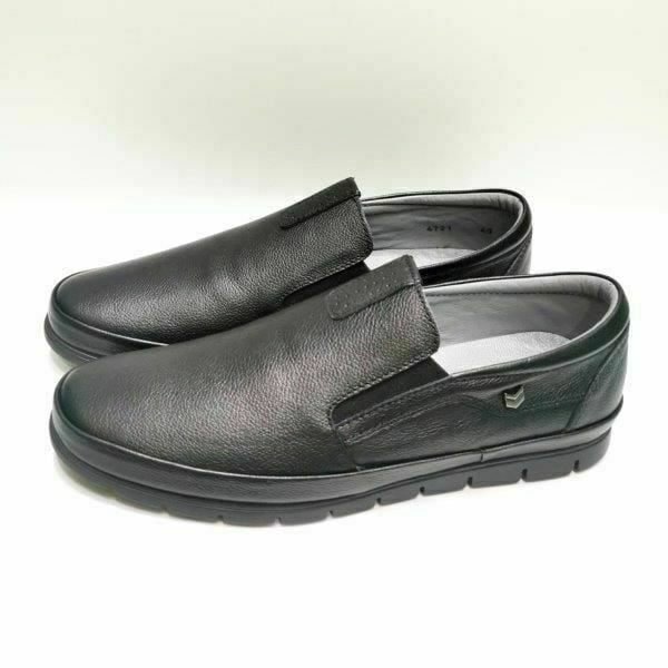 King Shoes Siyah Bağsız Erkek Ayakkabı