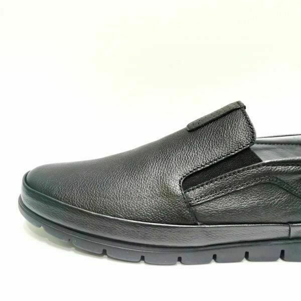 King Shoes Siyah Bağsız Erkek Ayakkabı
