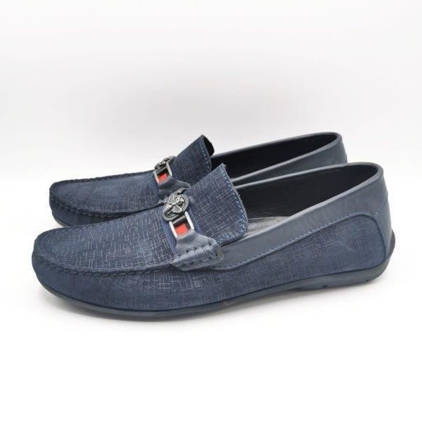 King Shoes AU4020  Lacivert Süet Erkek Ayakkabısı