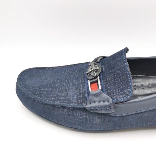 King Shoes AU4020  Lacivert Süet Erkek Ayakkabısı