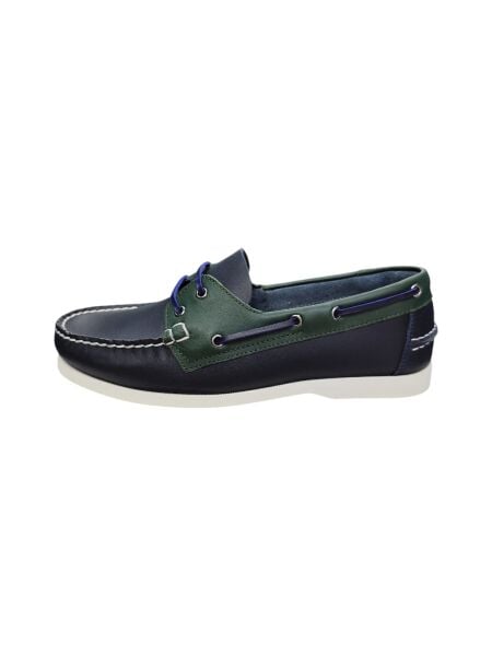 King Shoes Timberlant Ayakkabı Lacivert Yeşil