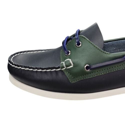 King Shoes Timberlant Ayakkabı Lacivert Yeşil